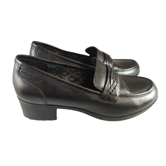 Abeo P.R.O. System Jade Women's Size 9.5 Black Leather Loafers 2-Inch Block Heel - Picture 5 of 9